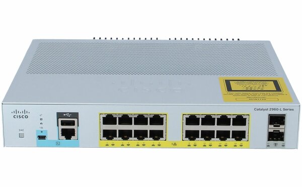 Cisco -  WS-C2960L-16PS-LL -  Cisco Catalyst 2960L-16PS-LL - Switch - verwaltet - 16 x 10/100/1000