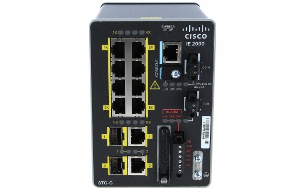 Cisco -  IE-2000-8TC-G-E -  IE 8 10/100,2 T/SFP, Base with 1588