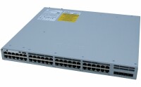 Cisco - C9300L-48T-4G-E - Catalyst 9300L - Network Essentials - switch - L3 - 24 x 10/100/1000 + 4 x 10 Gigabit SFP+ (uplink) - rack-mountable