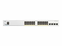 Cisco - C1200-24FP-4G - Catalyst 1200 - Switch - L3 - smart - 24 x 10/100/1000 (PoE+) + 4 x Gigabit Ethernet SFP - rack-mountable - PoE+ (375 W)