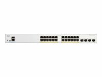 Cisco - C1200-24FP-4G - Catalyst 1200 - Switch - L3 - smart - 24 x 10/100/1000 (PoE+) + 4 x Gigabit Ethernet SFP - rack-mountable - PoE+ (375 W)