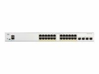 Cisco - C1200-24FP-4X - Catalyst 1200 - Switch - L3 - smart - 24 x 10/100/1000 (PoE+) + 4 x 10 Gigabit SFP+ - rack-mountable - PoE+ (375 W)