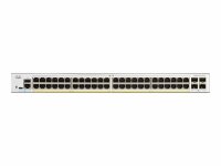 Cisco - C1200-48P-4X - Catalyst 1200 - Switch - L3 - smart - 48 x 10/100/1000 (PoE+) + 4 x 10 Gigabit SFP+ - rack-mountable - PoE+ (375 W)