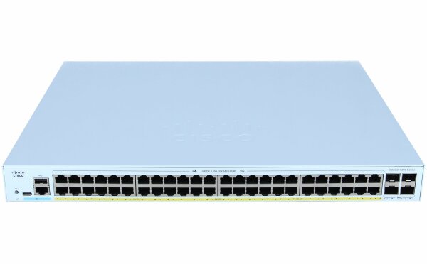 Cisco - C1300-48FP-4X - Catalyst 1300-48FP-4X - Switch - L3 - Managed - 48 x 10/100/1000 (PoE+) + 4 x 10 Gigabit SFP+ - rack-mountable - PoE+ (740 W)