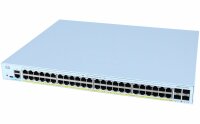 Cisco - C1300-48FP-4X - Catalyst 1300-48FP-4X - Switch - L3 - Managed - 48 x 10/100/1000 (PoE+) + 4 x 10 Gigabit SFP+ - rack-mountable - PoE+ (740 W)