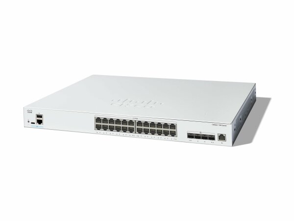 Cisco - C1300-24XT - Catalyst 1300-24XT - Switch - L3 - smart - 24 x 10 Gigabit Ethernet + 4 x combo 10 Gigabit SFP+/RJ-45 - rack-mountable