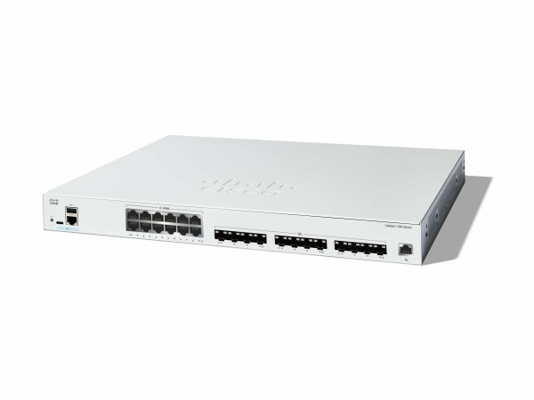 Cisco - C1300-24XTS - Catalyst 1300-24XTS - Switch - L3 - smart - 12 x 10 Gigabit Ethernet + 12 x 10 Gigabit SFP+ - rack-mountable