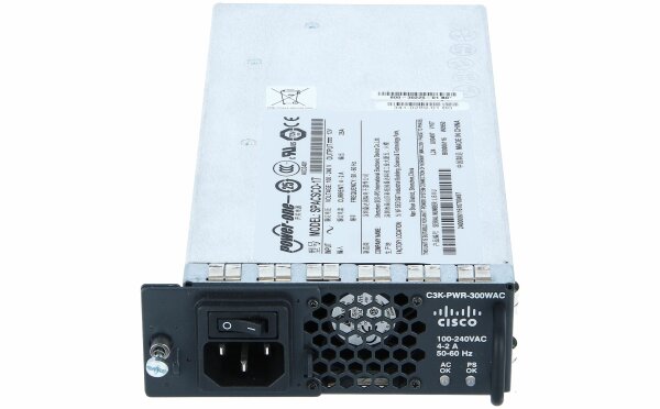 Cisco -  C3K-PWR-300WAC= -  Catalyst 3560E-12D and 3560E-12SD 300WAC power supply spare