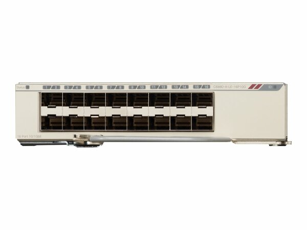 Cisco - C6880-X-LE-16P10G - Catalyst 6880-X Multi Rate Port Card (Standard Tables) - Expansion module - 10 Gigabit SFP+ x 16